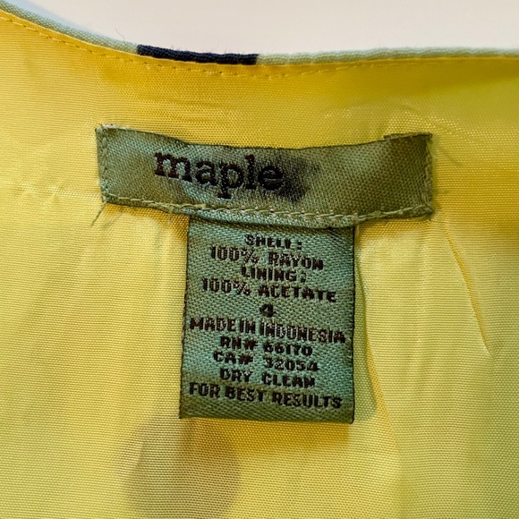 Anthropologie Maple Across The Land Wrap Dress Polka Dot Blue Yellow - Size 2/4 - Picture 13 of 14